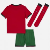 Camiseta Portugal Primera Equipación para niños Eurocopa 2024 manga corta (+ pantalones cortos)